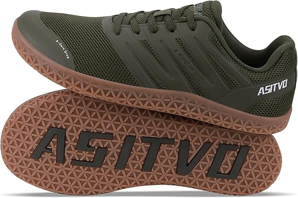 ASITVO Wide Men's Barefoot Zero Drop Sole Minimalist Width Toe Box Walking Shoes Sneakers TPU Toe No-Sew Upper