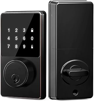 Smart Lock with Password Keyless Entry Door Lock with Touchscreen Keypads Easy to Install App Unlock