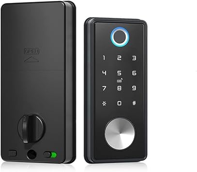 Smart Lock Electronic Deadbolt Door Lock APP Key Digital Lock for Home Office Apartment Hotel School(E)