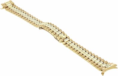 Ewatchparts 18K YELLOW GOLD PRESIDENT WATCH BAND STRAP FOR ROLEX 26MM 69128, 69138, 69158